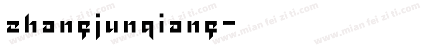 zhangjunqiang字体转换