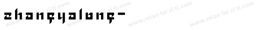 zhangyalong字体转换