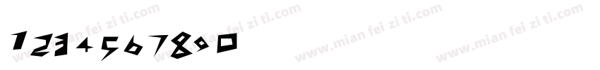 1234567890数字创意计时器计数字体转换