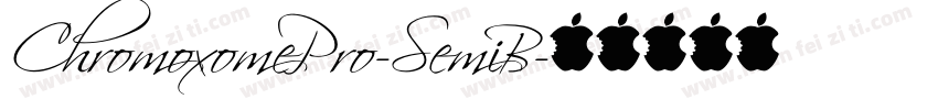 ChromoxomePro-SemiB字体转换