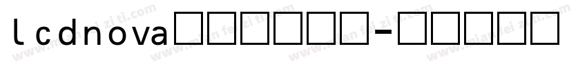 lcdnova数字时钟字体字体转换
