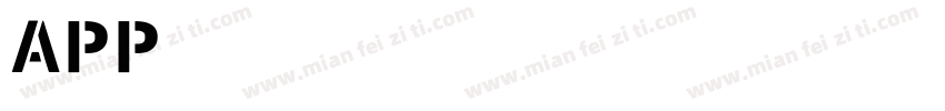 APP英文字体字体转换