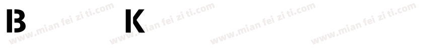 BebasKai英文字体字体转换