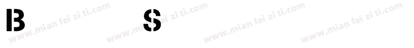 BungeeShade英文字体字体转换