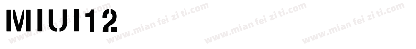 MIUI12默认的中文字体和英文字体字体转换