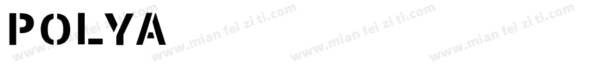 POLYA英文字体字体转换