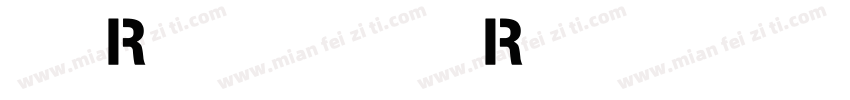 英文RobodronRegular字体转换
