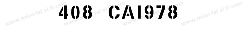 英文字体408-CAI978字体转换