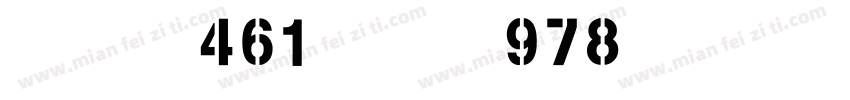英文字体461-cai978字体转换