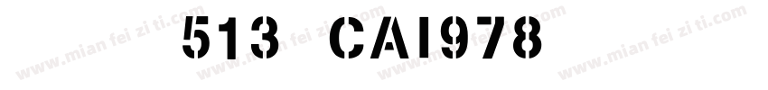 英文字体513-CAI978字体转换