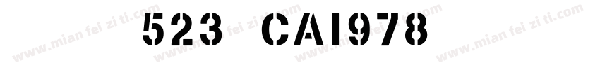 英文字体523-CAI978字体转换