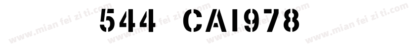 英文字体544-CAI978字体转换