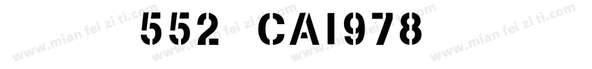英文字体552-CAI978字体转换