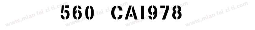 英文字体560-CAI978字体转换