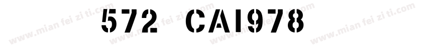 英文字体572-CAI978字体转换