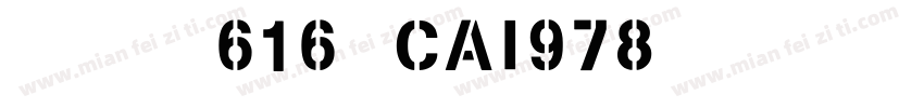 英文字体616-CAI978字体转换