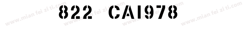 英文字体822-CAI978下载字体转换