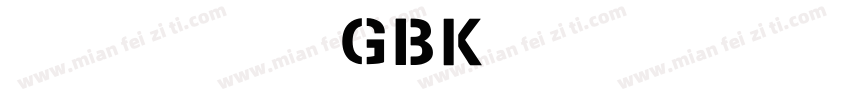 连筋字-大黑_GBK字体字体转换
