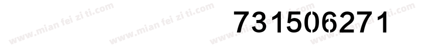 雕刻条幅黑体数字字母版QQ731506271字体转换
