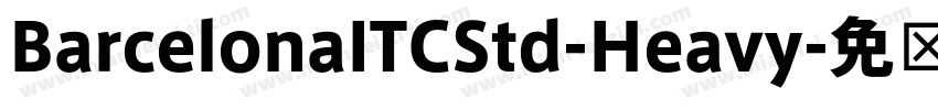 BarcelonaITCStd-Heavy字体转换