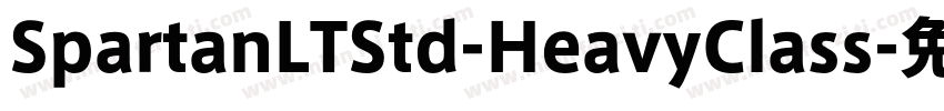 SpartanLTStd-HeavyClass字体转换