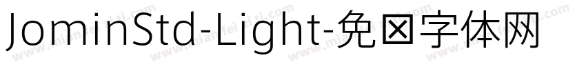 JominStd-Light字体转换