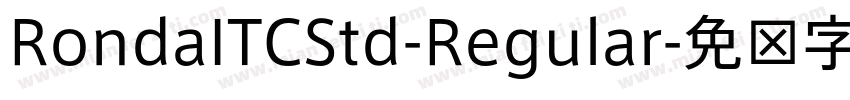 RondaITCStd-Regular字体转换