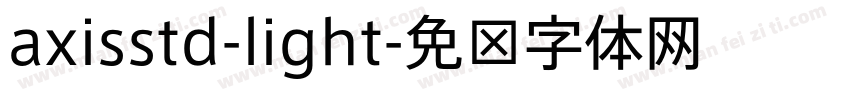 axisstd-light字体转换
