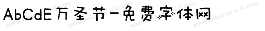 AbCdE万圣节字体转换