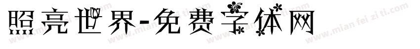 照亮世界字体转换