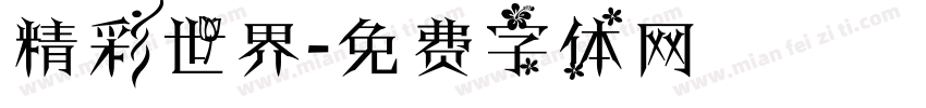 精彩世界字体转换
