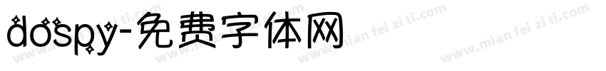 dospy字体转换