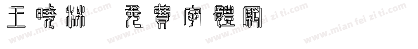 王晓林字体转换