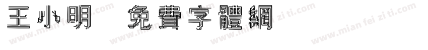 王小明字体转换