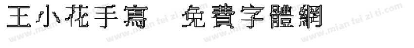 王小花手写字体转换