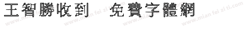 王智胜收到字体转换