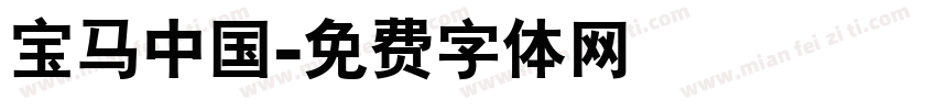 宝马中国字体转换