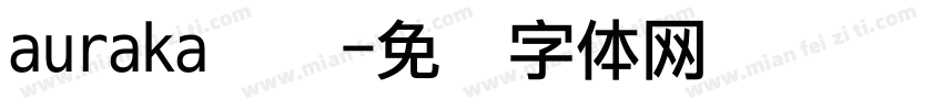 auraka点阵字体转换