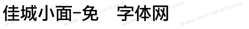 佳城小面字体转换