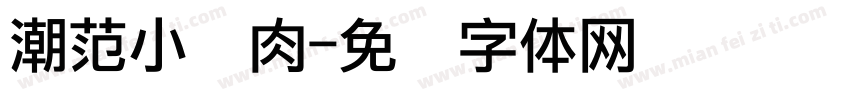 潮范小鲜肉字体转换