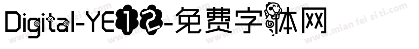Digital-YE12字体转换