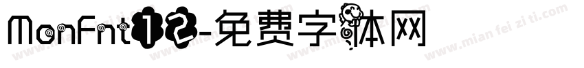 MonFnt12字体转换