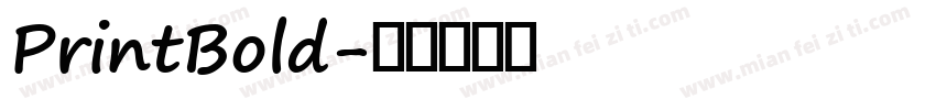 PrintBold字体转换