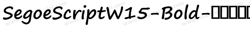 SegoeScriptW15-Bold字体转换