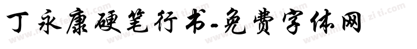 丁永康硬笔行书字体转换