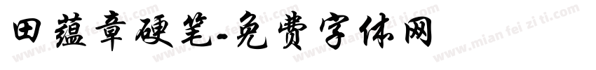 田蕴章硬笔字体转换