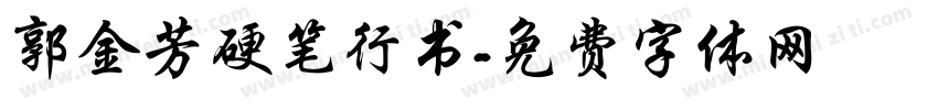 郭金芳硬笔行书字体转换