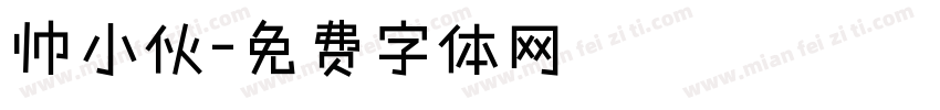 帅小伙字体转换