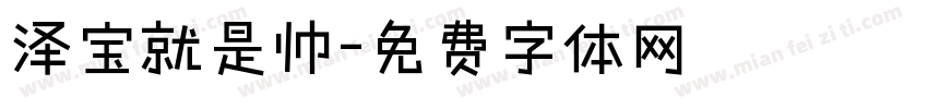 泽宝就是帅字体转换