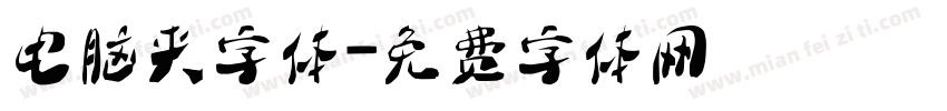 电脑夹字体字体转换